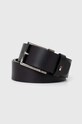 Tommy Hilfiger pasek skórzany Planet friendly czarny AM0AM12299