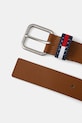 Tommy Jeans curea de piele AM0AM12337 maro SS24