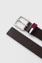 Tommy Jeans pasek skórzany AM0AM12337 brązowy SS24