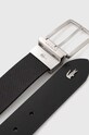 Двосторонній шкіряний ремінь Lacoste RC4085 чорний SS25