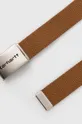 Ремінь Carhartt WIP Clip Belt Chrome коричневий