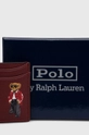 Kožené puzdro na karty Polo Ralph Lauren Základná látka: 100 % Hovädzia koža Podšívka: 100 % Bavlna