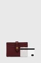 Шкіряний чохол на банківські карти Polo Ralph Lauren бордо 427919882