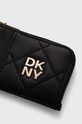 Kožená peňaženka Dkny R411BB82 čierna SS24