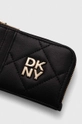 Шкіряний гаманець Dkny чорний