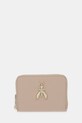 Patrizia Pepe portfel skórzany skóra licowa beżowy 8Q0017.L001