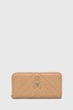 Kožená peněženka Patrizia Pepe přírodní kůže béžová 8Q0018.L004