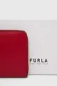 κόκκινο Δερμάτινο πορτοφόλι Furla