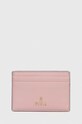 Furla etui na karty skórzane skóra licowa różowy WP00305.AX0733.ALB00