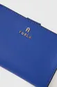 Kožená peňaženka Furla modrá