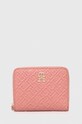 Tommy Hilfiger portfel imitacja skóry licowej różowy AW0AW15755