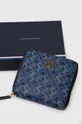 modrá Kožená peňaženka Tommy Hilfiger