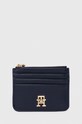 Tommy Hilfiger portfel imitacja skóry licowej granatowy AW0AW16016