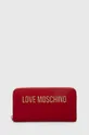 piros Love Moschino pénztárca Női