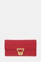 Coccinelle portfel skórzany skóra licowa czerwony E2.MD5.11.46.01