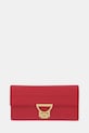 Coccinelle portfel skórzany skóra licowa czerwony E2.MD5.11.46.01