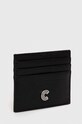 Coccinelle etui na karty skórzane E2.Q0E.12.95.01 czarny SS24