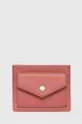 рожевий Шкіряний гаманець Coccinelle Жіночий