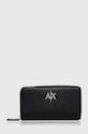 Denarnica Armani Exchange Imitacija zrnatega usnja črna 948068.4R700