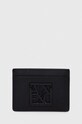 Armani Exchange etui na karty imitacja skóry licowej czarny 948573.0A874