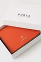 помаранчевий Шкіряний гаманець Furla