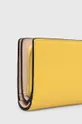 Furla portfel skórzany żółty