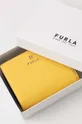 żółty Furla portfel skórzany