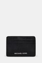 MICHAEL Michael Kors etui na karty skórzane czarny 32F8SF6D1L