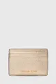 золотий Шкіряний чохол на банківські карти MICHAEL Michael Kors Жіночий