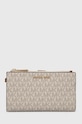 Кошелек MICHAEL Michael Kors имитация натуральной кожи бежевый 32F1GJ6W4B