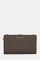 Πορτοφόλι MICHAEL Michael Kors απομίμηση λείου δέρματος καφέ 32F1GJ6W4B