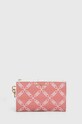MICHAEL Michael Kors portfel tekstylny różowy 34S4GJ6W4J
