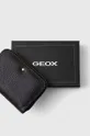 czarny Geox portfel skórzany D35K3G-00046 D.WALLET