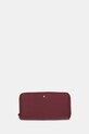 Geox portfel skórzany D35K3H-00046 D.WALLET skóra licowa bordowy D35K3H.00046.C9999