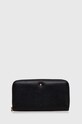 Geox portofel de piele D35K3H-00046 D.WALLET piele negru D35K3H.00046.C9999