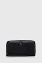 Geox portfel skórzany D35K3H-00046 D.WALLET skóra licowa czarny D35K3H.00046.C9999