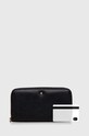 Geox portofel de piele D35K3H-00046 D.WALLET D35K3H.00046.C9999 negru