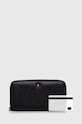 Geox portfel skórzany D35K3H-00046 D.WALLET D35K3H.00046.C9999 czarny