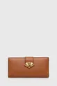 коричневий Шкіряний гаманець Karl Lagerfeld Жіночий