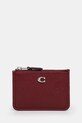 Coach leather key case maroon CR550