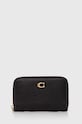 Kožená peňaženka Coach usňová koža čierna CR551