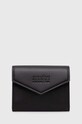 MM6 Maison Margiela leather wallet Japanese 6 Flap plain black SA5UI0010.