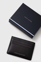 Akcesoria Tommy Hilfiger etui na karty skórzane AM0AM11845 czarny