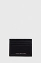 Tommy Hilfiger etui na karty skórzane etui na karty czarny AM0AM11863