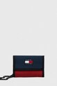 Tommy Jeans portfel drobny wzór granatowy AM0AM12078