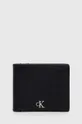 čierna Kožená peňaženka Calvin Klein Jeans Pánsky