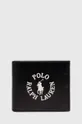 чорний Шкіряний гаманець Polo Ralph Lauren Чоловічий