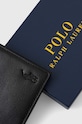Kožená peňaženka Polo Ralph Lauren čierna 405913723