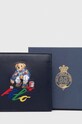 Kožená peněženka Polo Ralph Lauren 405931694 námořnická modř