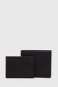 Armani Exchange portfel i etui na karty skóra licowa czarny 958535.3F892